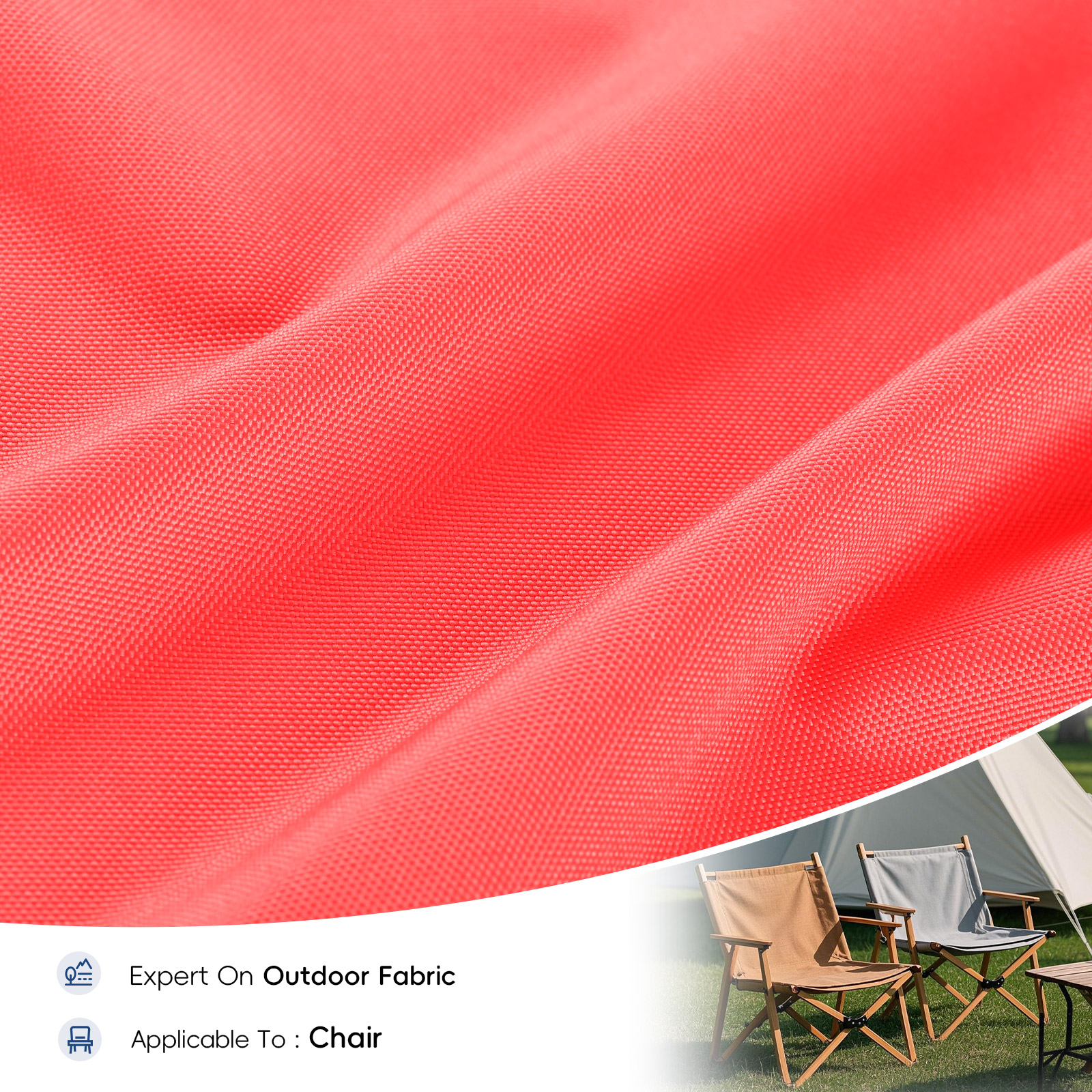 400D PVC Polyester Oxford Chair Fabric Red